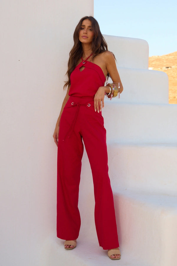 Conjunto calça pantalona Linen