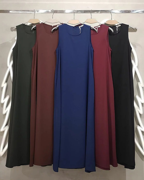 Vestido Longo Twill - Elegância em Movimento